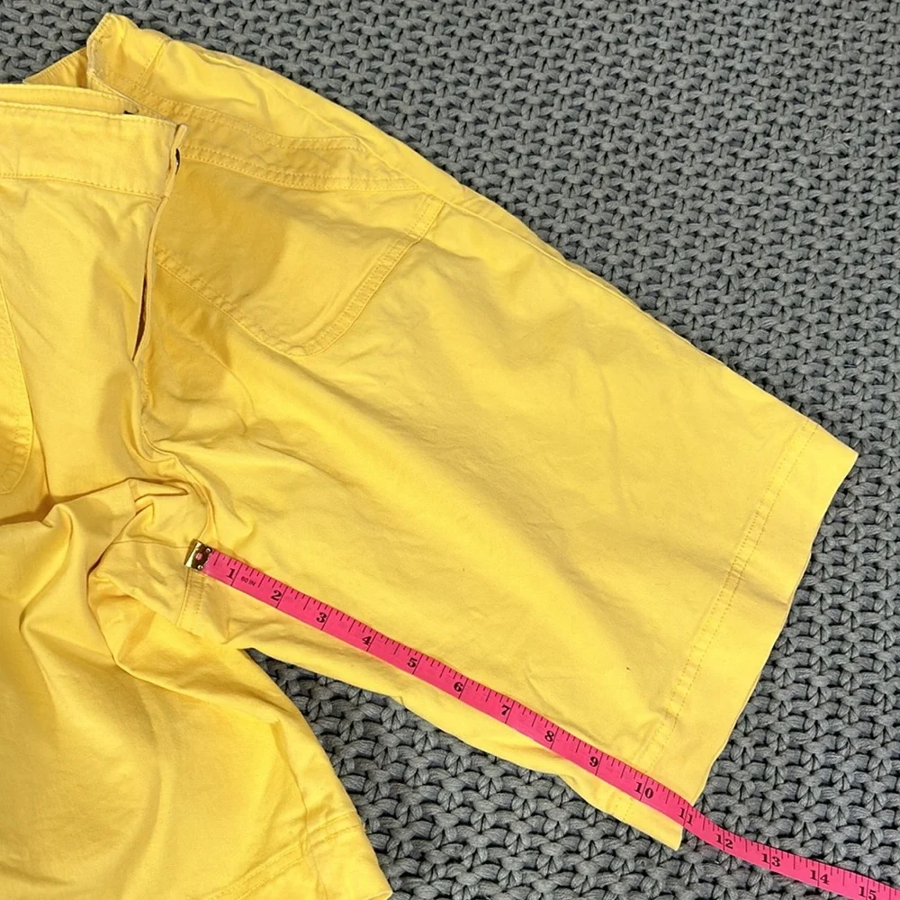 Chico’s Women’s Shorts Size S Yellow Color - Picture 10 of 13